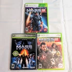 Mass Effect Trilogy 1 2 3 (Xbox 360) w/ Manuals - Tested & Working + Bonus Disc