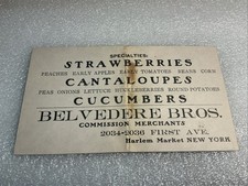 Belvedere Bros. Harlem Market, New York Envelope Vintage