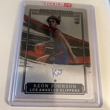 2022 Panini Impeccable Keon Johnson Los Angeles Clippers RC Auto /99 #SA-KJO