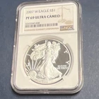 U.S. Mint American Eagle 2007 Silver 1 oz Proof NGC Certified PF 69 Ultra Cameo