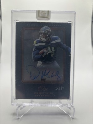 2019 Panini One Rookie Autographs DK Metcalf #132 Bronze 14/49 (AU, RC) Jersey #