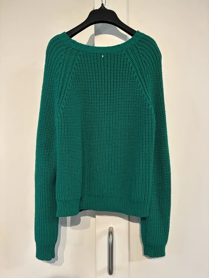 Suéter Sportmax Code M 🎄 Panel Piel Conejo Verde Esmeralda $980 Foto 4 de 4