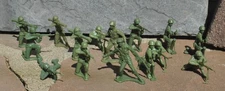 Vintage Timmee PPC rare first version soldiers w/ grenade
