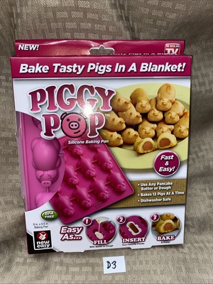 Piggy Pop Silicone Baking Cake Pan Molds Pigs In A Blanket Jello Pancakes Soap