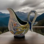 Vtg Hull USA Pottery Blossom Flite Mid-Century 1955 Signed