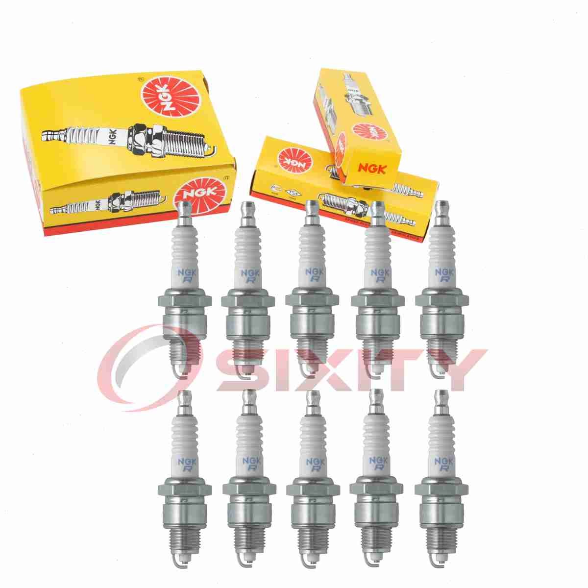 10 pc NGK 2633 BPR6HS-10 Standard Spark Plugs for W20FPR-UL10 W20FPR-U10 fh