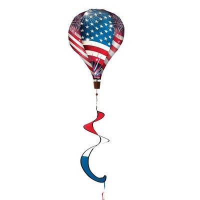 Briarwood Lane Everyday Stars & Stripes Hot Air Balloon Spinner 54x12