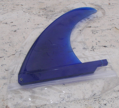 DORSAL LONGBOARD SUP SIGNATURE SERIES SINGLE MIDDLE FIN 7'' BLUE SURF SURFBOARD
