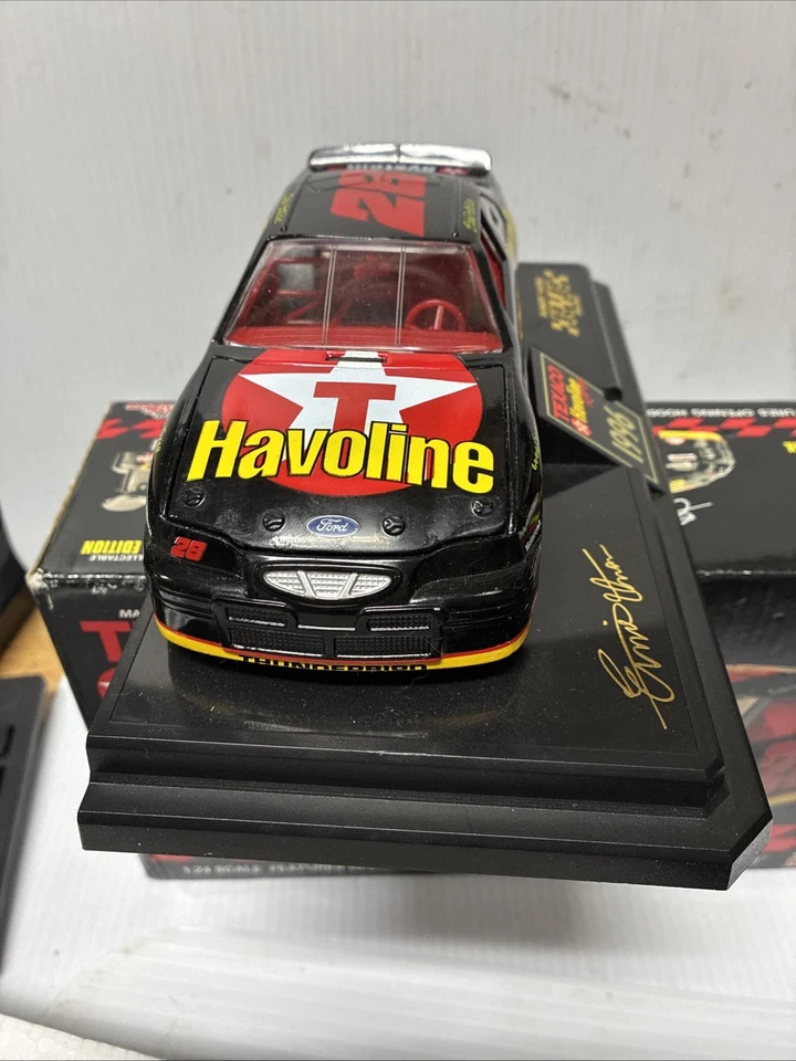 LIMITED EDITION Racing Champions 1996 ERNIE IRVAN#28 Texaco Havoline Signed Base - Image 4 of 4