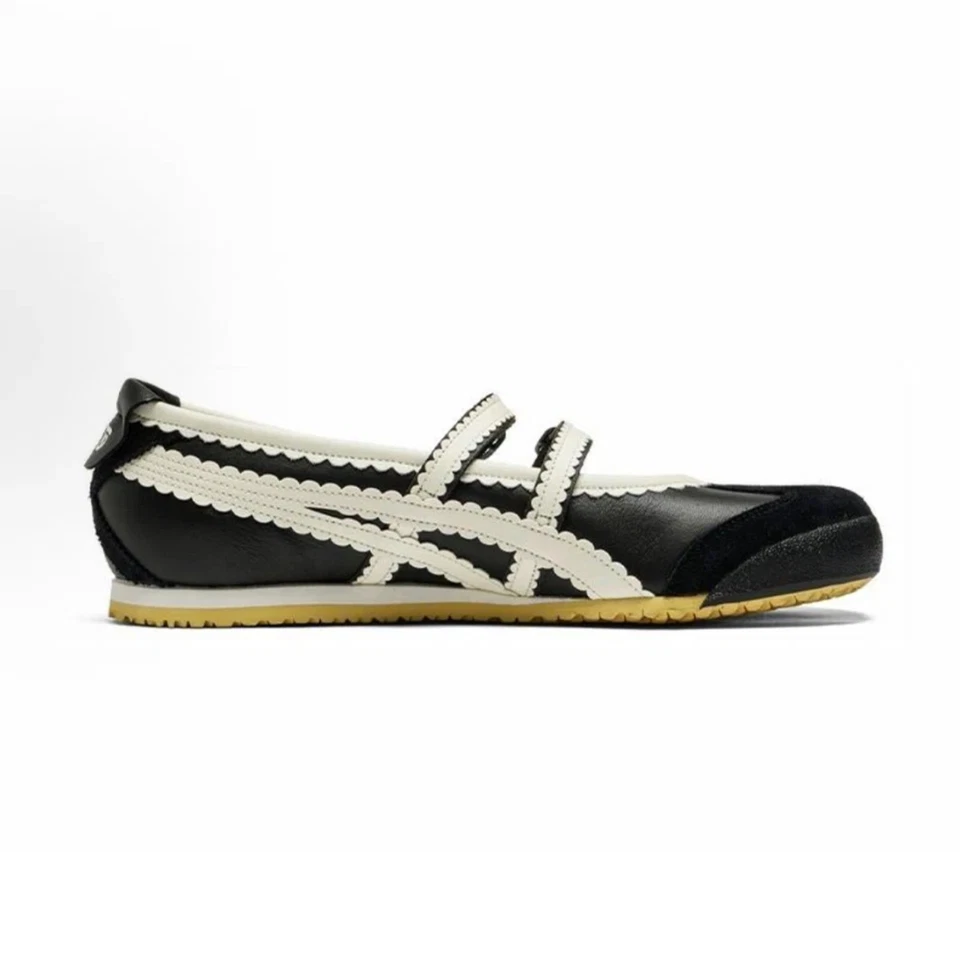 2025 Patou x Onitsuka Tiger Mexico 66 Tgrs Black/Cream Ballet Flats 118A2678-001 - Image 3 of 4