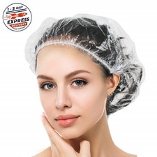 50 gorros de ducha desechables, gruesos, transparentes e impermeables 50 cm