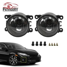 For 2016 2017 2018 2019 2020 2021 Honda Civic Halogen Fog Lights Lamp Lhrh
