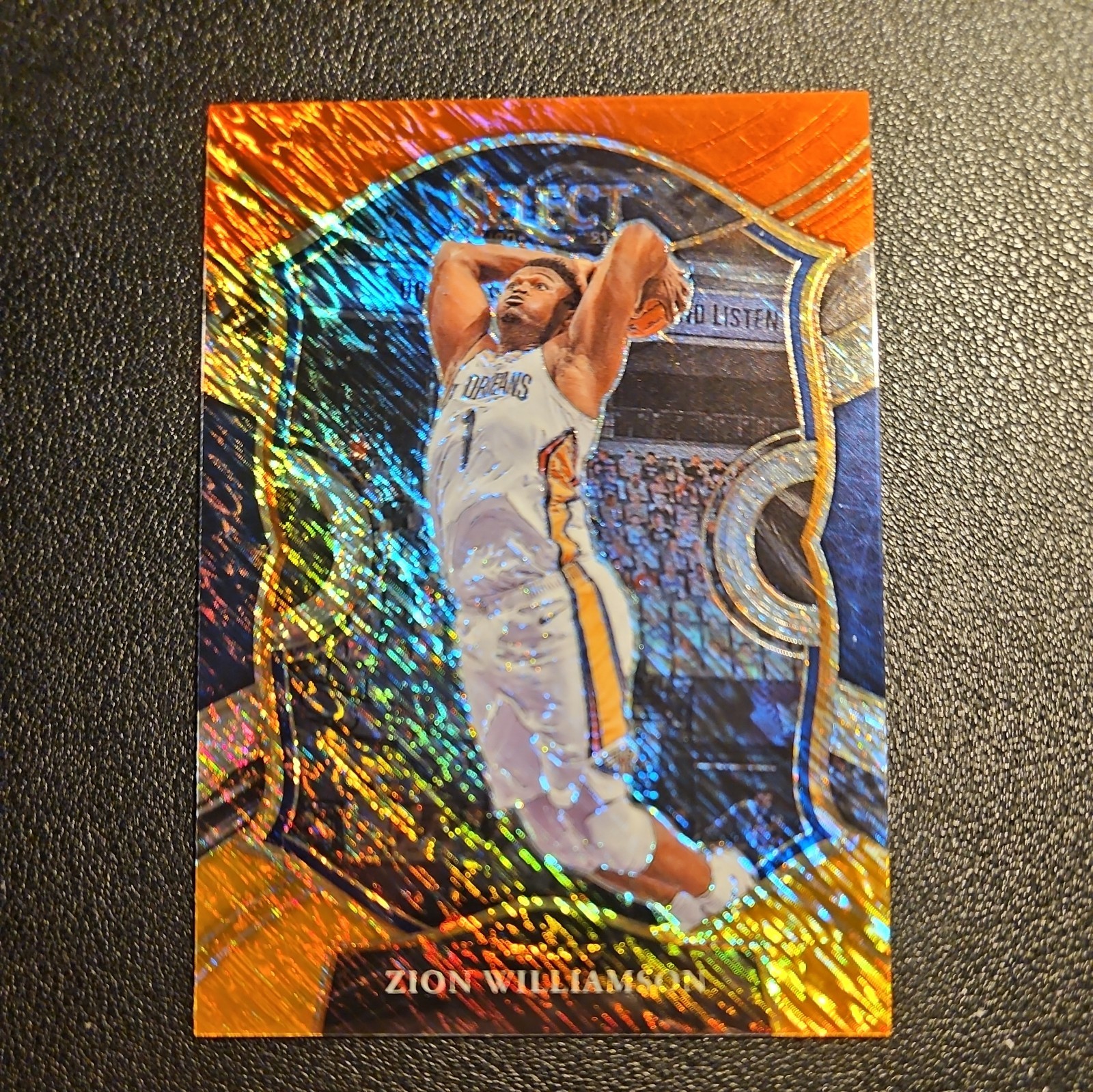 2020-21 Select Zion Williamson RC Red White Orange Shimmer Prizm #1 New Orleans