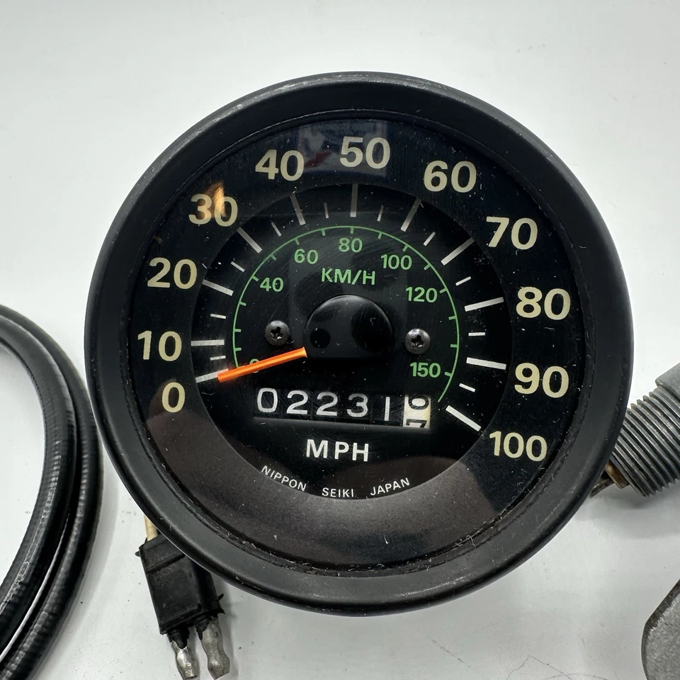 Velocímetro medidor moto nieve vintage 80 Kawasaki 340 L/C Invader 817577 Foto 2 de 4