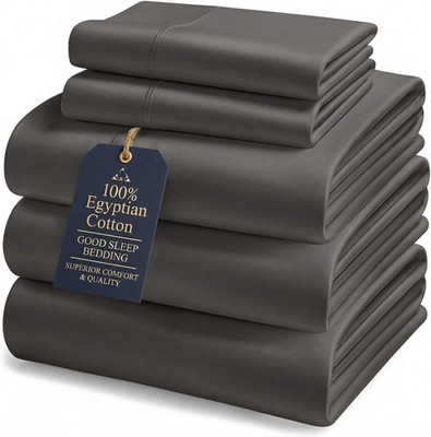 Good Sleep Bedding Split King Sheets Sets for Adjustable Bed, 5 Piece, 100% E...