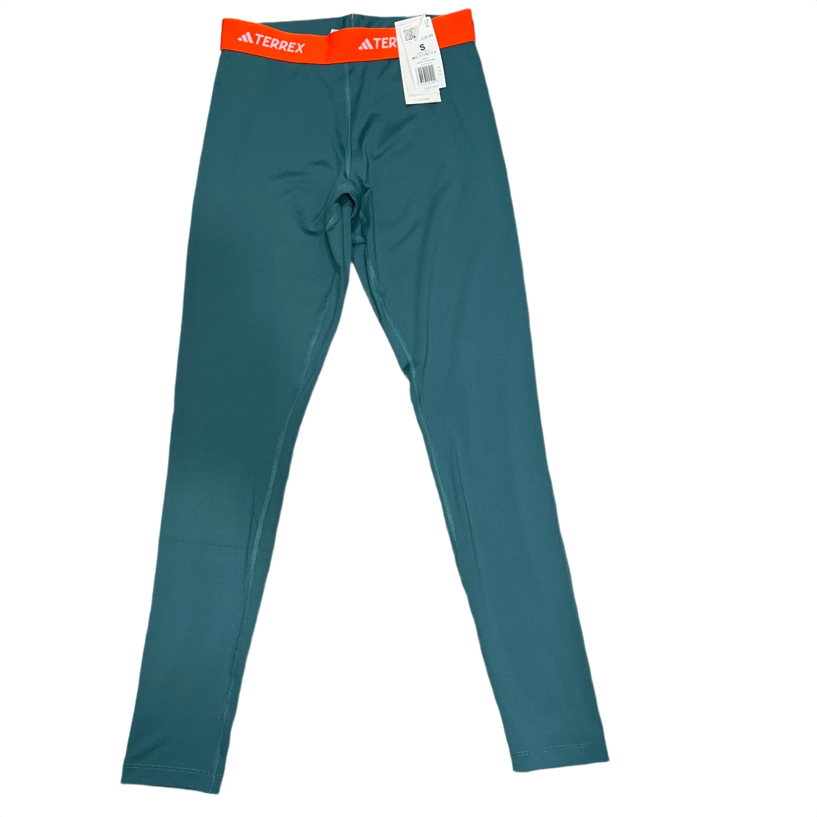 adidas Women’s TERREX Multi Synthetic Base Layer Leggings Teal Green Sz S New