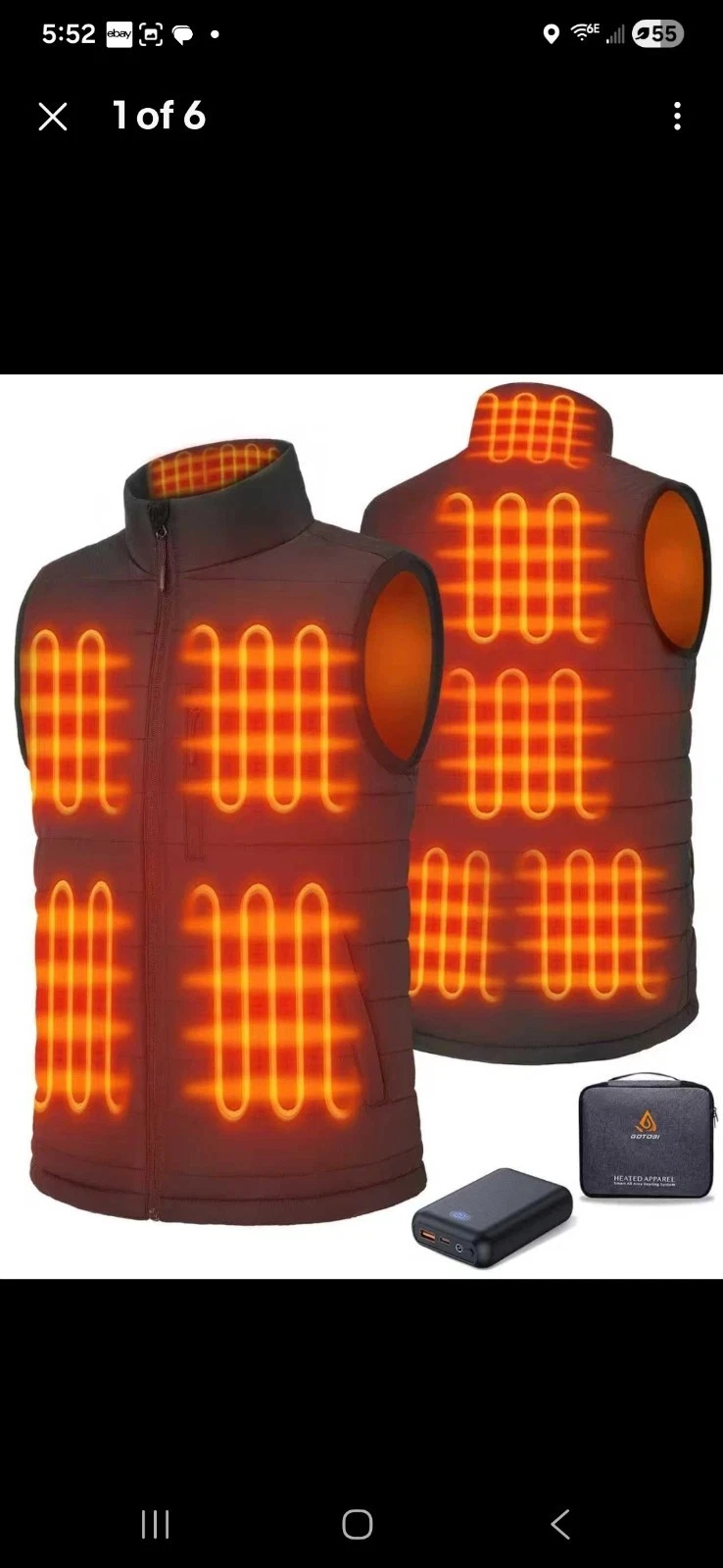GOTOBI Mens Heated Vest with 16000mAh 7.4V Battery, Ergonomics Heating System...
Opens in a new wind
