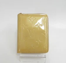 LOUIS VUITTON Monogram Vernis Bloom Compact Zippy Zip Coin Wallet  F#47525