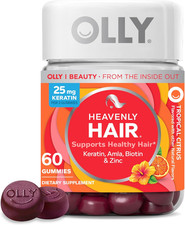 OLLY Heavenly Hair Gummy, Healthy Hair Support, Keratin, Biotin, Amla, 60ct