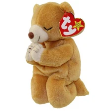 TY Beanie Baby - HOPE the Praying Bear (7 inch) - MWMTs Stuffed Animal Toy