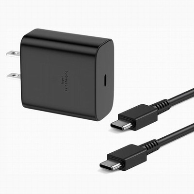 6FT Universal Type-C 45W Fast Charger Wall Adapter For Samsung Galaxy S23 S22 +