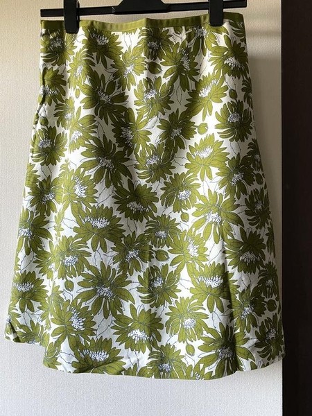 Women Laura Ashley Skirt White Cotton M
