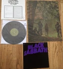 Extra song title label 1st US Press Black Sabbath Master Of Reality LP w/ Poster