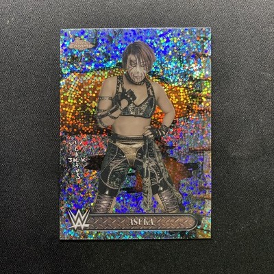 2025 Topps Chrome #21 Cactus Jack x WWE Asuka #/299 Speckle Refractor