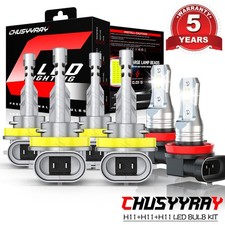 For Jeep Grand Cherokee 2019 2020 Combo LED Headlight High Low + Fog Light Bulbs