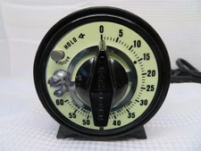 Vintage M.H. Rhodes Mark Time Darkroom Timer — 60 Sec Glow Dial — Works