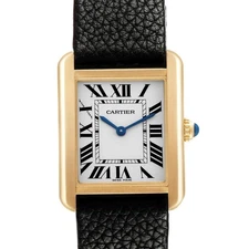 Cartier Tank Solo Steel Yellow Gold Ladies Watch W5200002