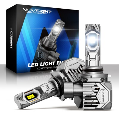 NOVSIGHT 9006 LED Headlight Bulbs Kit Double Beam 30000LM 6500k Super White 130W