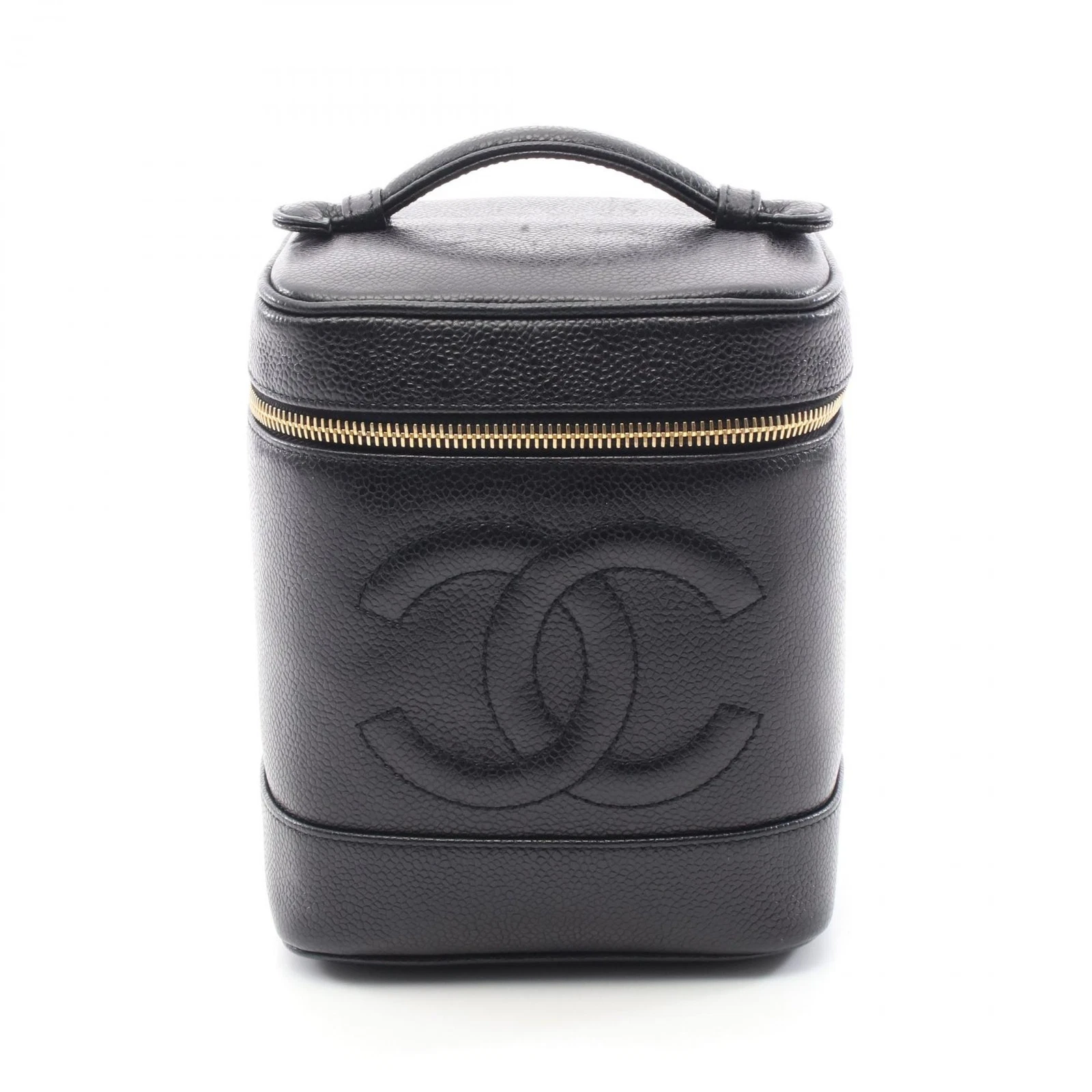 Borsa a mano CHANEL COCO Mark A01998 pelle di vitello nera GHW usata donna CC COCO