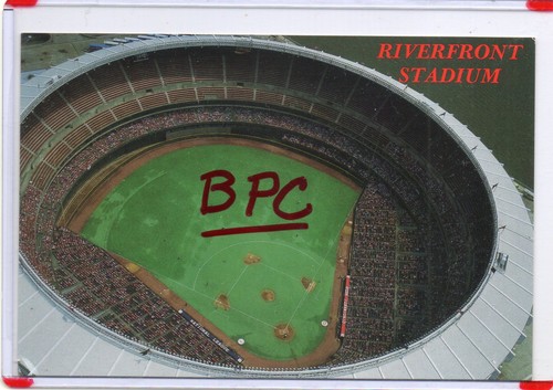 2 VERSCHIEDENE ANSICHTEN LOT ~ CINCINNATI RIVERFRONT STADIUM ~ CINCINNATI, OH ~ REDS, BENGALS - Bild 3 von 4