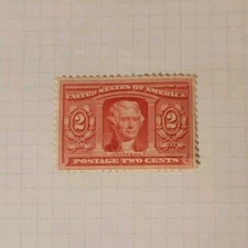 US Scott #324, 1904 Thomas Jefferson, Louisiana Purchase, MH Stamp