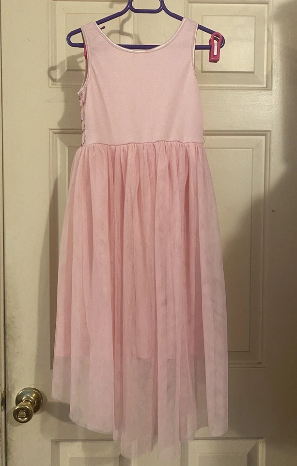 Vestido sin mangas Cat and Jack para niña pequeño 6/6x rosa lentejuelas fiesta de tul forrado Foto 4 de 4