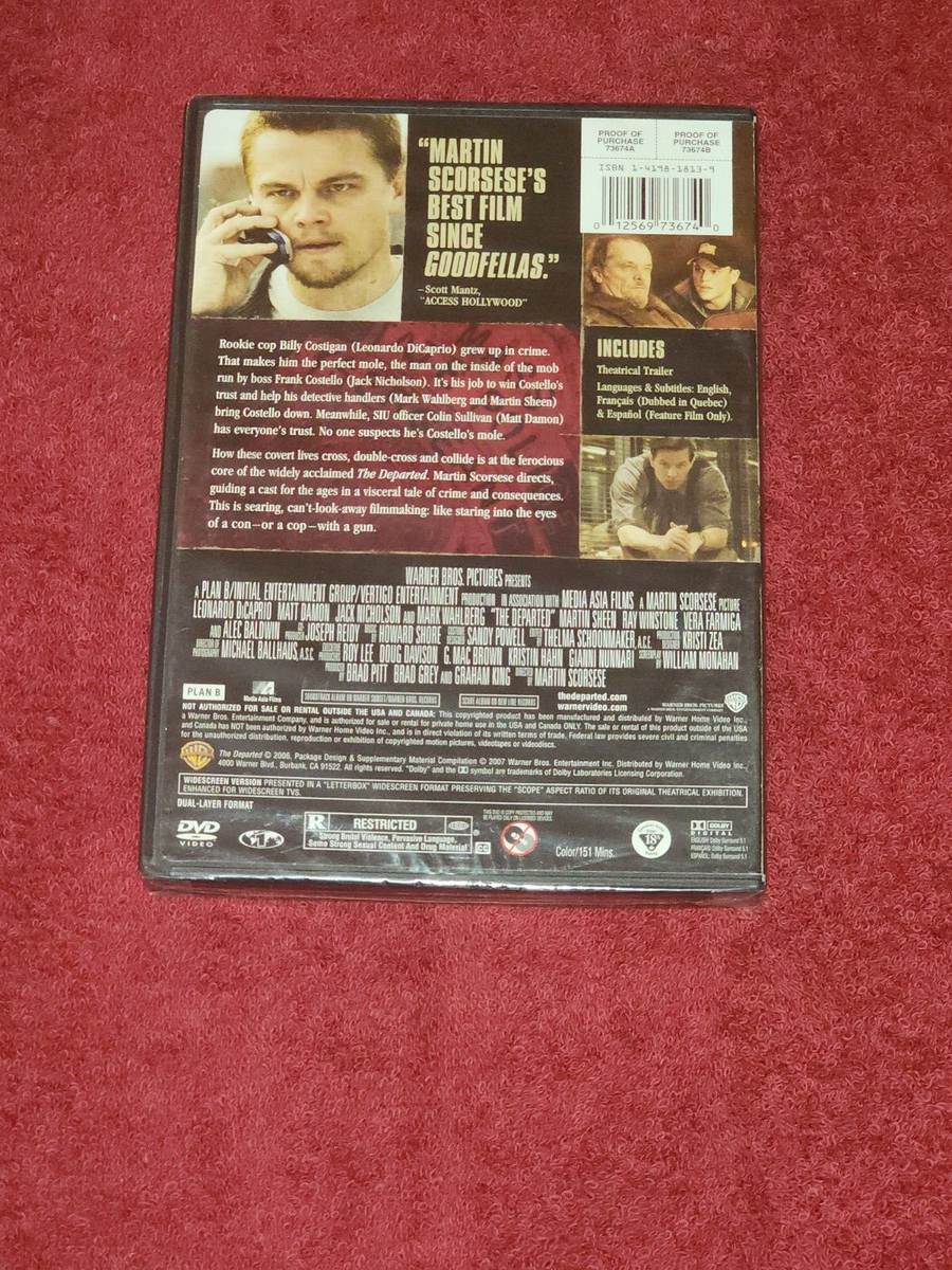 The Departed (DVD, 2006) Matt Damon, Jack Nicholson WS NEW