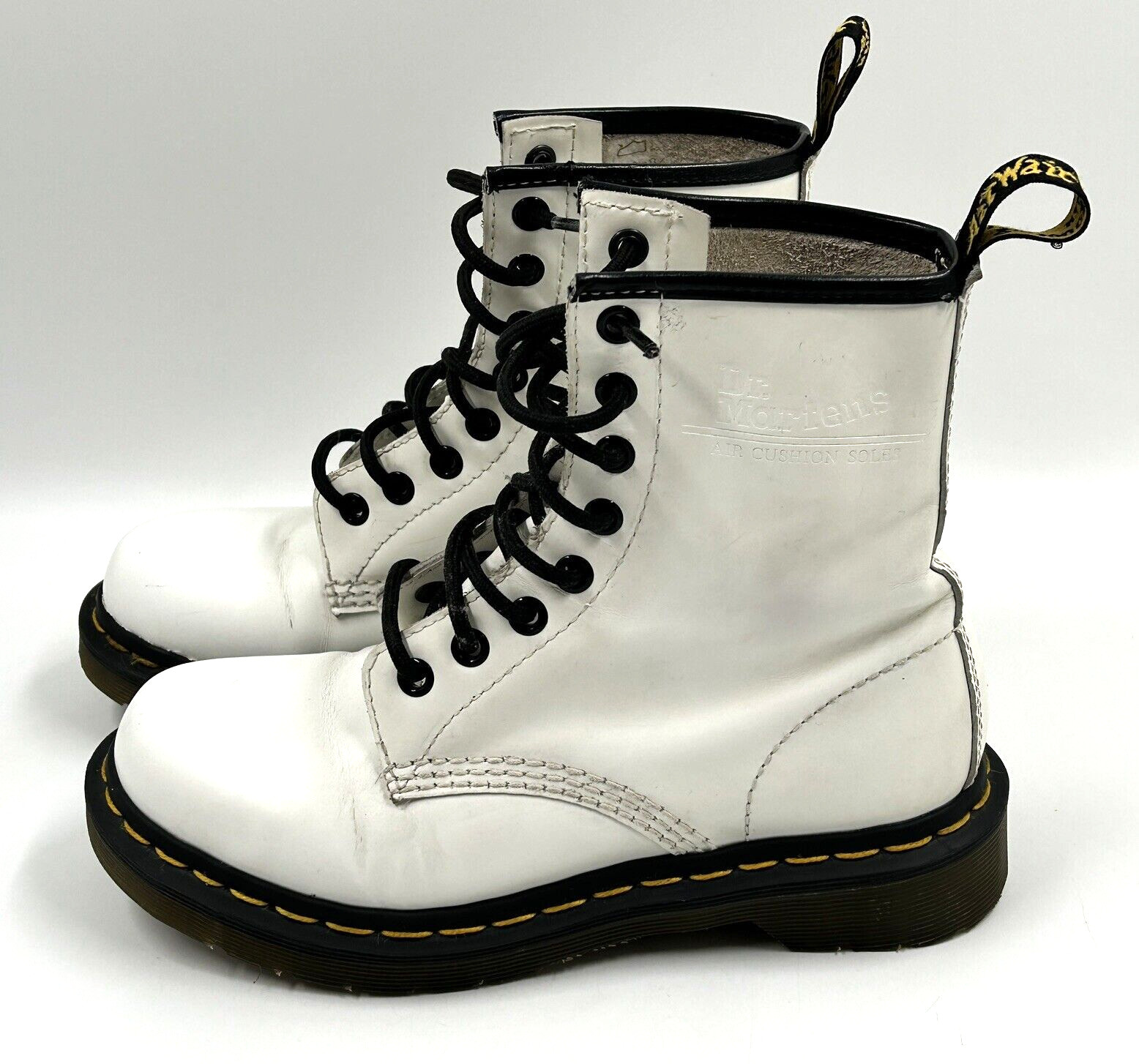 Doc Dr Martens Air Wair 11821 White Boots 8 Eyelet US Women’s Size 5 thumbnail 3