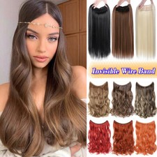 Real Long Thick Secret Wire in Hair Extension Hidden Wire Invisible Headband HYT