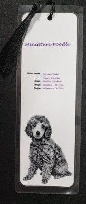Dog Breed Bookmark - Hand Made - Choose Breed (H - Z) - 5 ml thick - 8'' x 3''