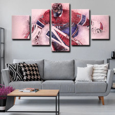 Carey Price Montreal Canadiens NHL Hockey Player 5 Piece Panel Canvas Wall Art