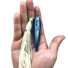 1PC Metal Head Skirt Kingfish Snapper Slow Jigging Lure Artifial Fishing Bait