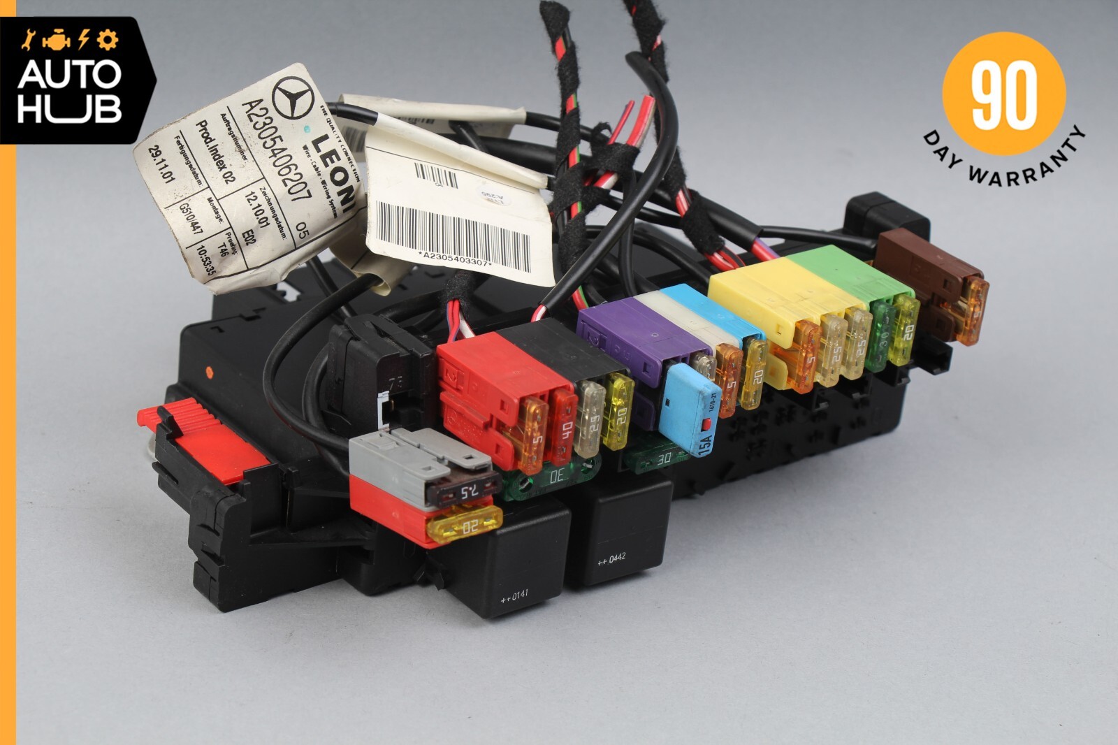 03-12 Mercedes R230 SL500 SL55 AMG SL550 Rear SAM Fuse Box Relay Module OEM 56k