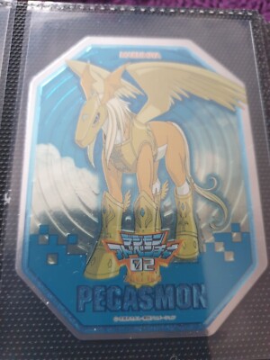 Digimon 1999 Marumiya PEGASMON Embossed Card Digimon extrem selten