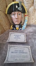 Admiral Lord Nelson Great British Admirals Fine Porcelain Jug Figurine Franklin