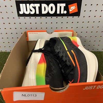 Nike Mens Zoom Fly 4 Running Shoe DQ4993 010 Black Neon