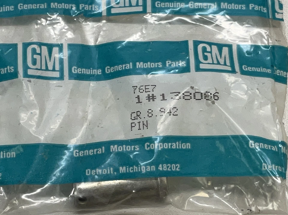 1991-1999 GM NOS Clevis Pin Chevrolet P30 Van S91 - Imagem 2 de 2