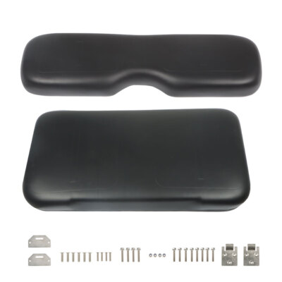 Black Golf Cart Front Seat Assembly For EZGO Medalist, TXT 1993-2013