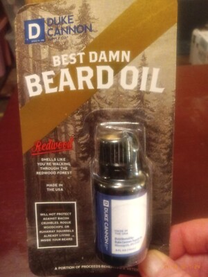 Duke Cannon beard oil BOX OF 40! Best Damn beard oil 0.5oz brand new
