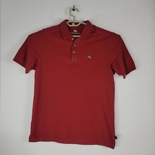 Tommy Bahama Short Sleeve Polo Shirt Men's Size M Red Pima Cotton Blend Logo